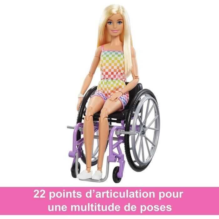 Barbie Mattel Barbė madistė neįgaliojo vežimėlyje šviesiais plaukais