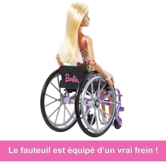 Barbie Mattel Barbė madistė neįgaliojo vežimėlyje šviesiais plaukais
