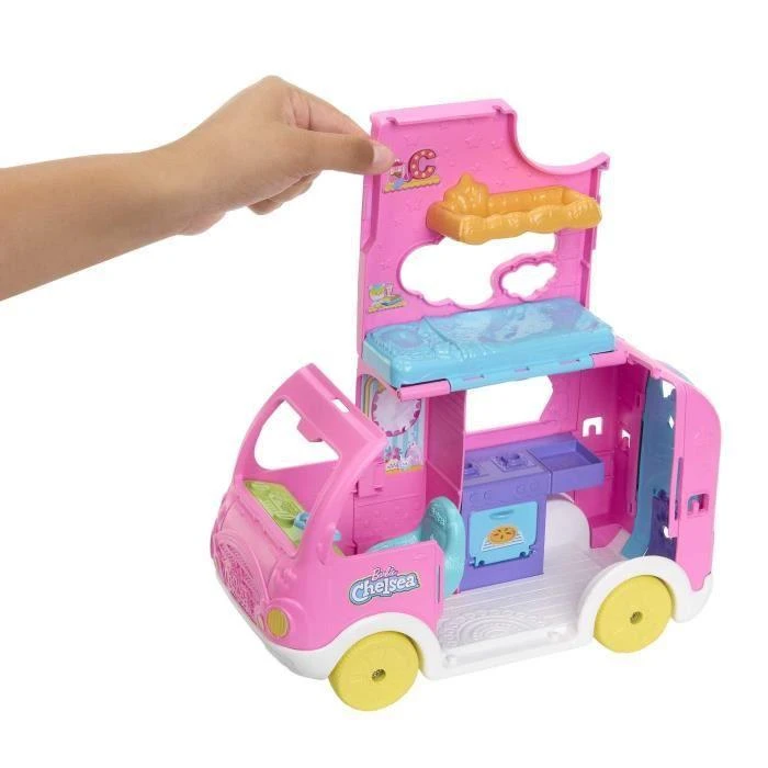 Barbie Barbės kemperis „Chelsea Mini Doll“ + Gyvūnų aksesuarai HNH90 ZA5091