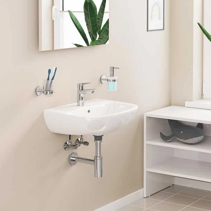 Grohe Start Edge S kriauklės maišytuvas su atidarymo mechanizmu paspaudimu, chromuotas