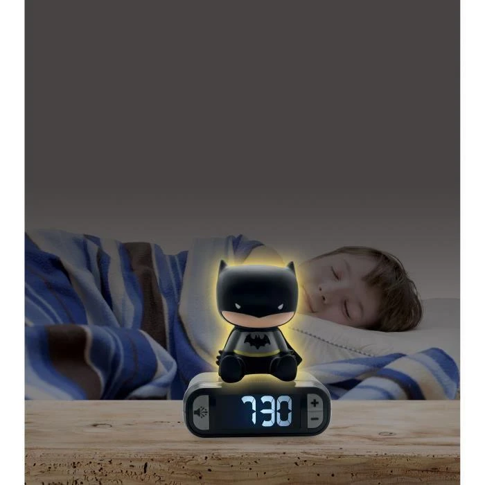 Skaitmeninis žadintuvas su Betmeno 3D naktine lempute Lexibook