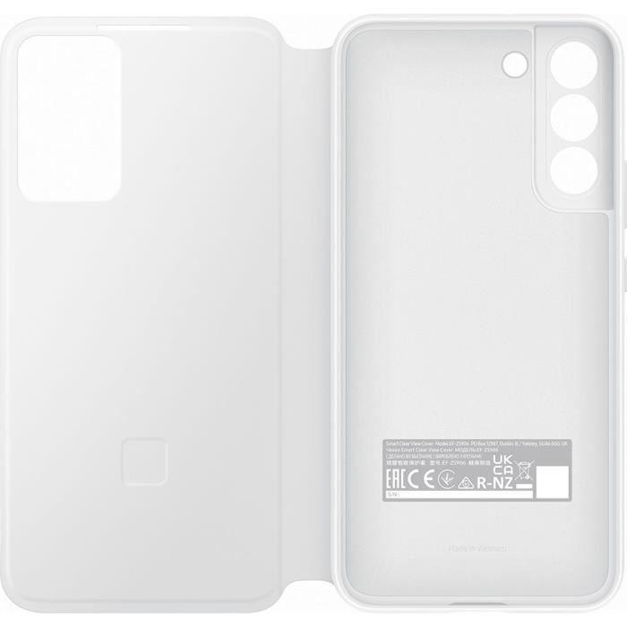 Dėklas Samsung EF-ZS906CWEGEE Smart Clear View dangtelis Galaxy S22+ baltas