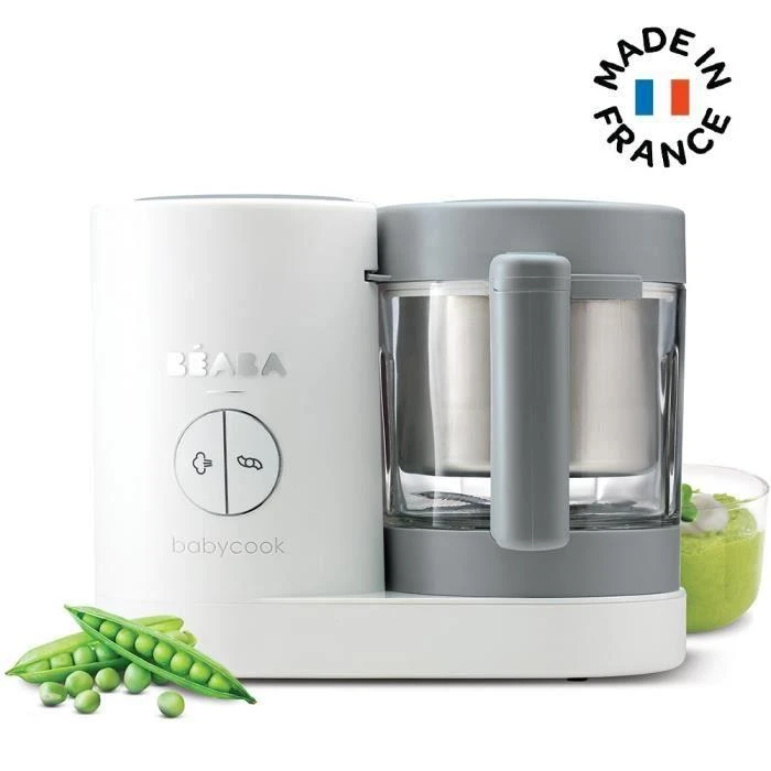 Trintuvas-garintuvas Beaba Babycook Neo, pilkas/baltas