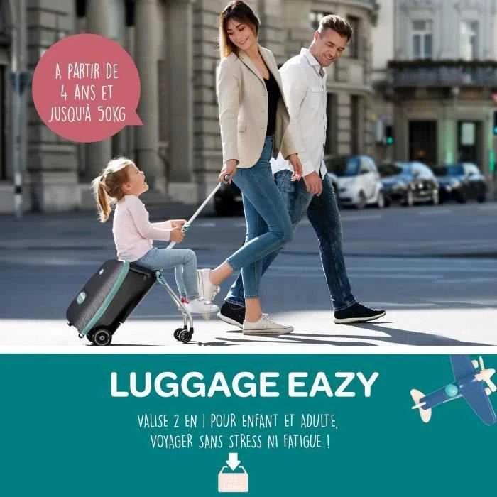 Kelioninis BEABA LAGAMINAS VAŽIUOKLĖ EAZY Žalias Mėlynas