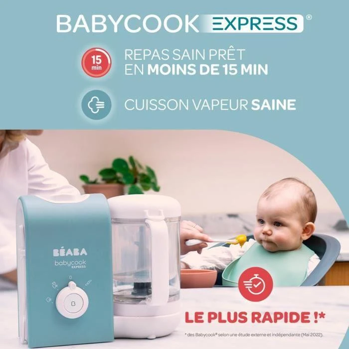 Beaba Babycook Express trintuvas-garintuvas, pilkas (Velvet pilkas)