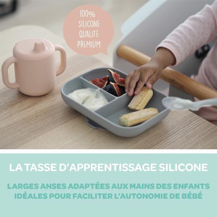 Beaba silikoninis 2in1 mokomasis puodelis, mėlynas