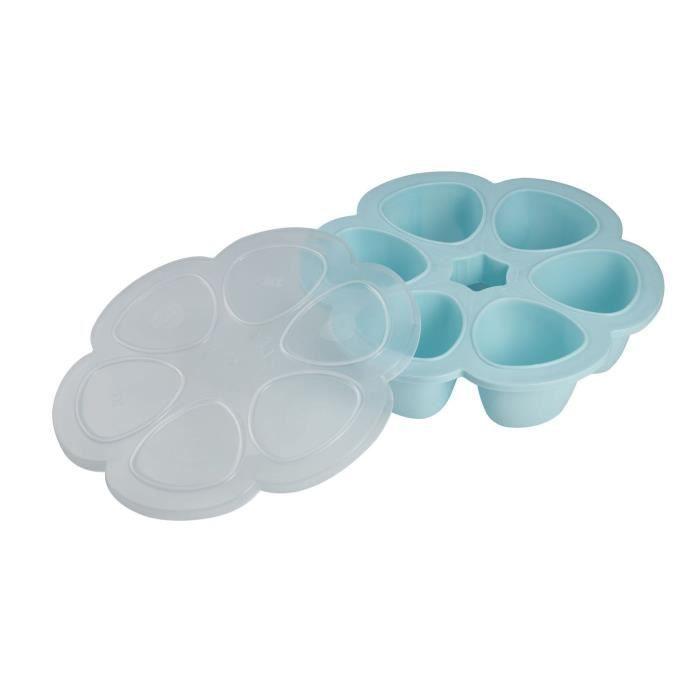BEABA SILIKONINIS KŪDIKIO MAISTO KONTEINERIS MULTIPORTIONS, XL (6x150 ML), Mėlynas
