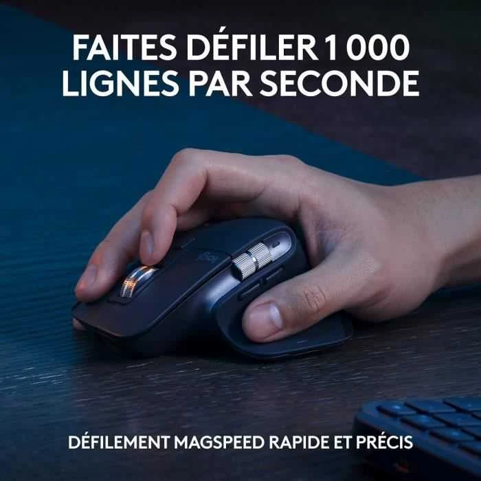 Klaviatūra Logitech MX KEYS S COMBO – GRAPHITE FRA/- BT – N/A – CENTRAL-419