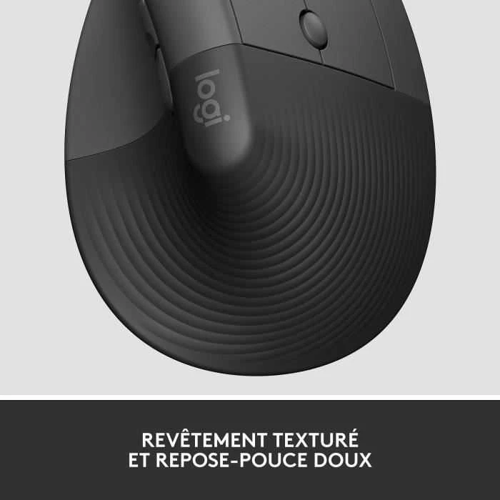 Belaidė pelė Logitech Lift, Grafito spalvos