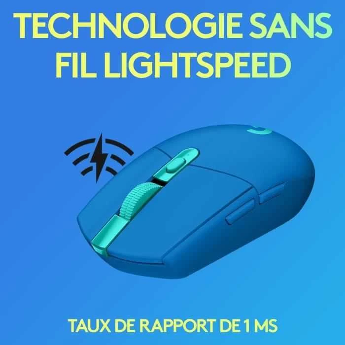 Belaidė pelė žaidimams Pelė Logitech G305 Lightspeed, mėlyna