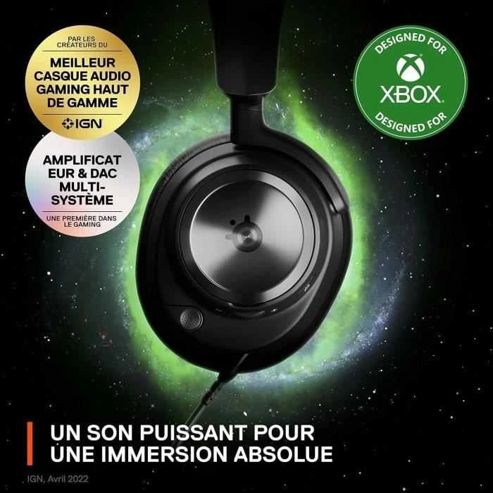 Belaidės ausinės žaidimams SteelSeries Arctis Nova Pro Wireless X, Juodos spalvos