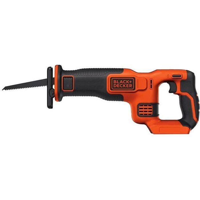 Black & Decker Juodas & Decker Akumuliatorinio tiesinio pjūklo BDCR18N 18V korpusas, Juodas & Decker