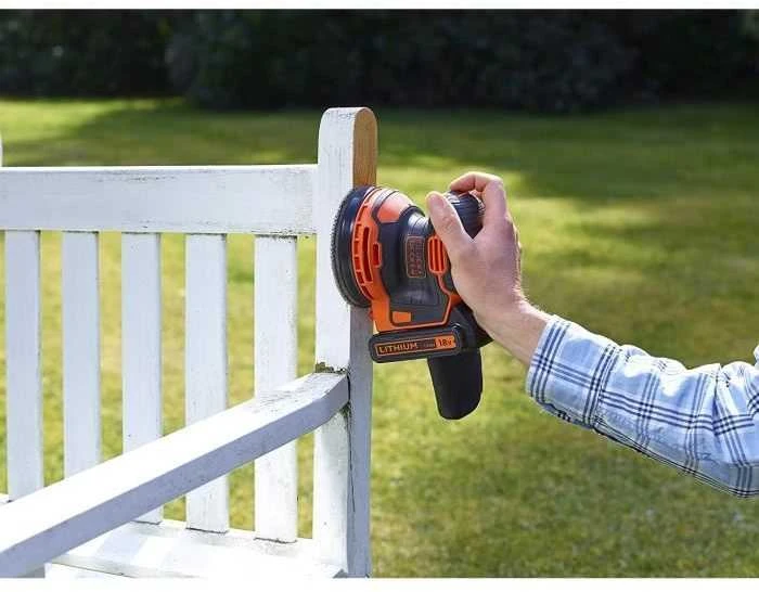 Black & Decker Juodas & Decker Ekscentrinis šlifuoklis Juodas & Decker BDCROS18N-XJ; 18 V (be akumuliatoriaus ir pakrovėjo)