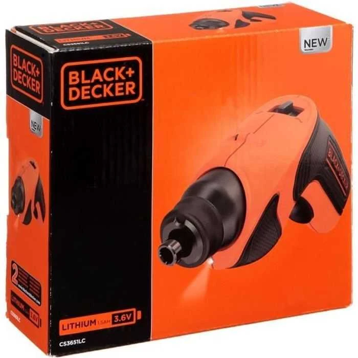 Black & Decker Juodas & Decker Akumuliatorinis suktuvas Juodas & Decker CS3651LC-QW; 3,6 V; 1x1,5 Ah akum.