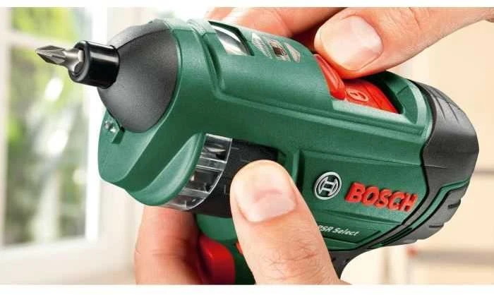 Bosch PSR Select suktuvas antgalių keitimo metu