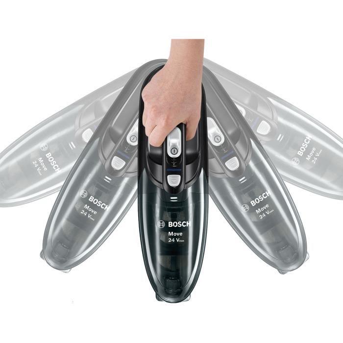 Rankinis dulkių siurblys Bosch Move Lithium 24Vmax BHN24L, Juodas