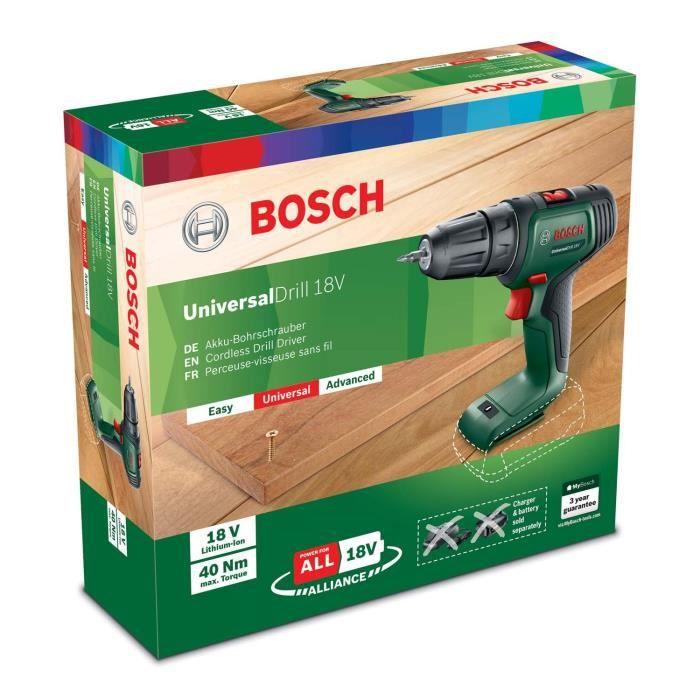 Bosch UniversalDrill 18V be akumuliatoriaus ir kroviklio Akum.suktuvas