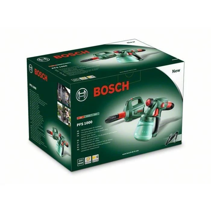 Bosch PFS 1000 dažų purškimo sistemos pakuotė