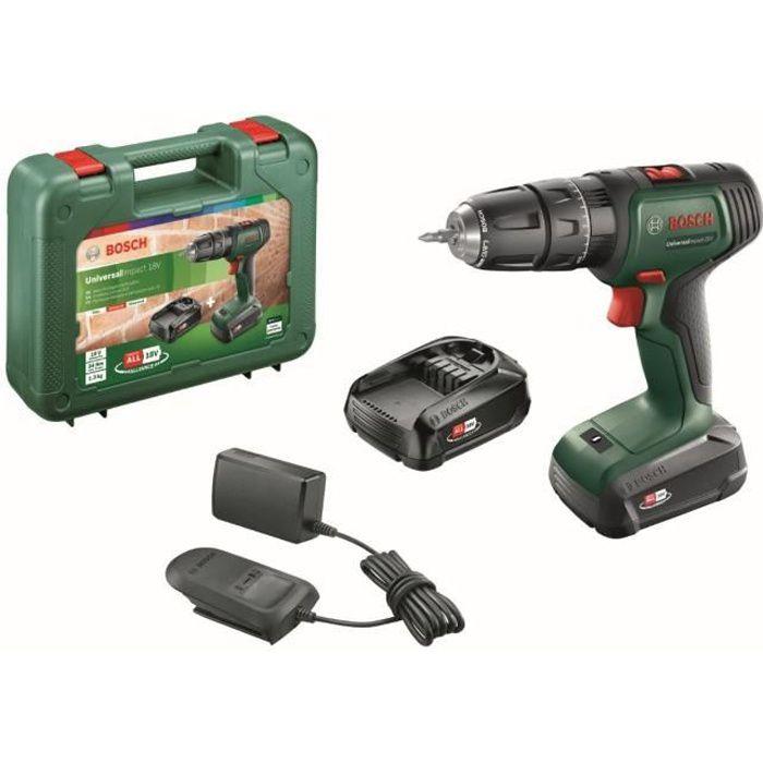Bosch UniversalImpact18 (2x1,5) Akum.smūginis gręžtuvas