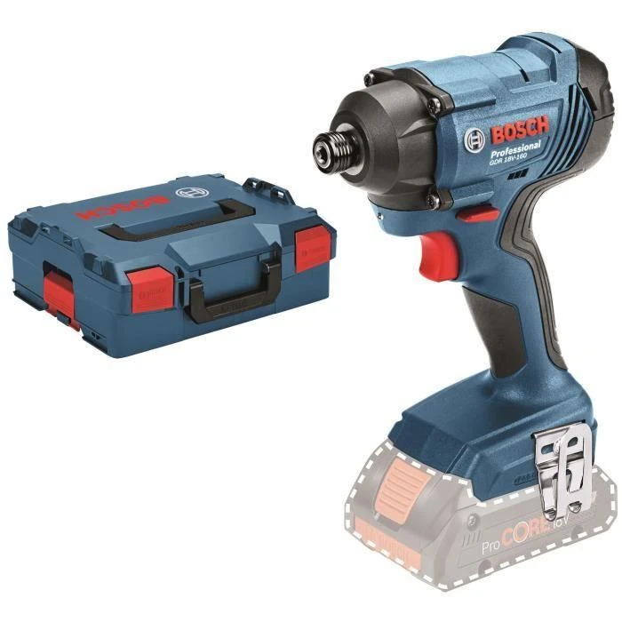Bosch Akumuliatorinis smūginis suktuvas GDR 18V-160, be akumuliatoriaus ir kroviklio