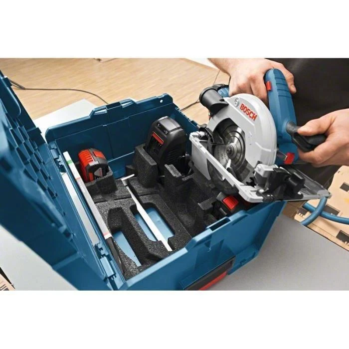 Bosch Akumuliatorinis diskinis pjūklas GKS 18V-57G, 2x4.0Ah, GAL 18V-40