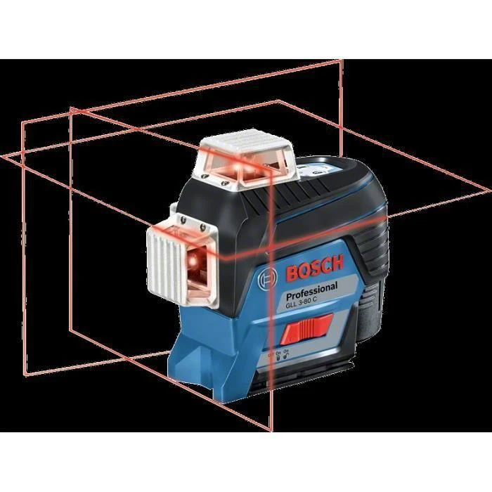 Bosch Linijinis lazerinis nivelyras GLL 3-80 C (4x1.5V AA, Carton)