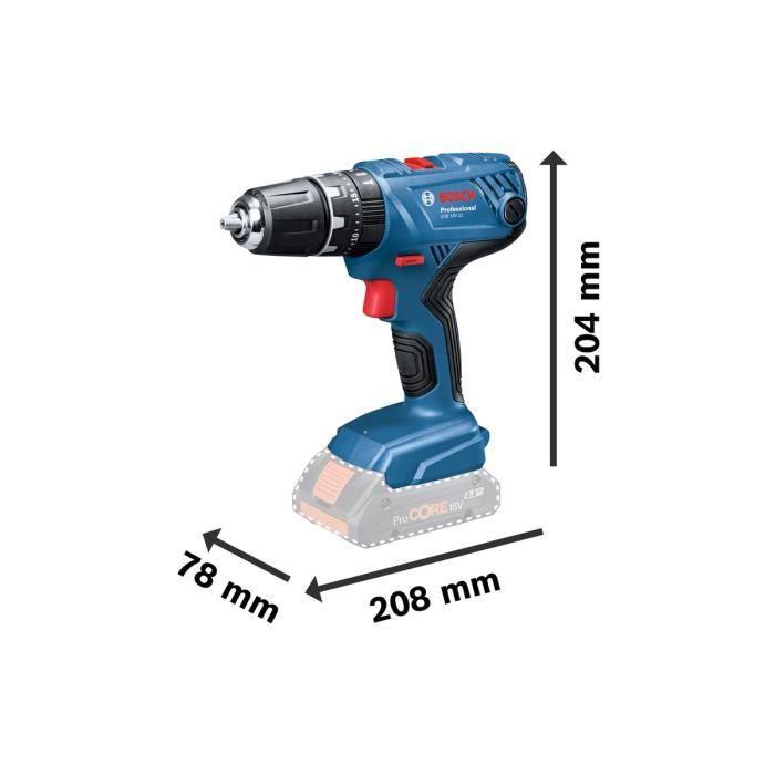 Bosch Akumuliatorinis smūginis gręžtuvas-suktuvas GSB 18V-21, 2x2.0Ah