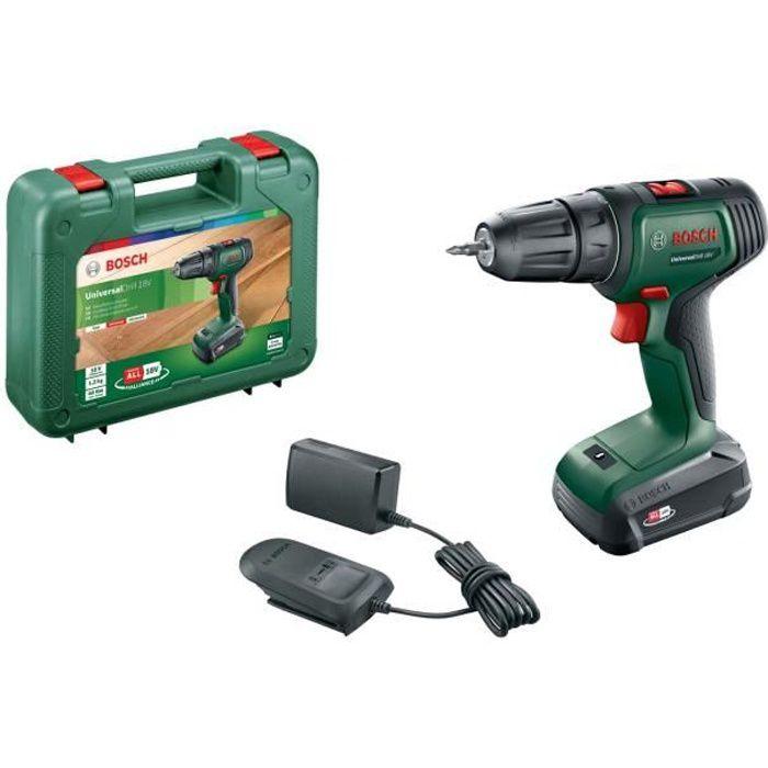 Bosch Universal Drill 18V (1x1,5 akumuliatorius) Akumuliatorinis dviejų greičių gręžtuvas - suktuvas