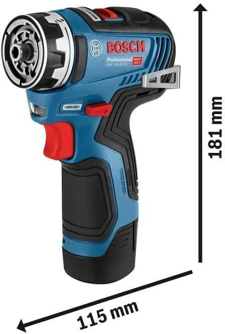 Bosch GSR 12V-35 FC, LB be akumuliatoriaus ir kroviklio, GFA12B