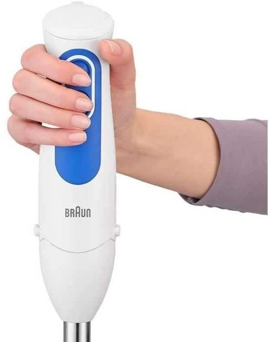 Braun MQ 3000 WH Smoothie+ 0,6 L Panardinamas maišytuvas Mėlyna, Balta 700 W