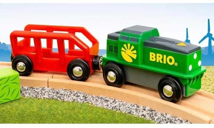 Ravensburger Traukinukas su baterijomis Brio ūkio tema