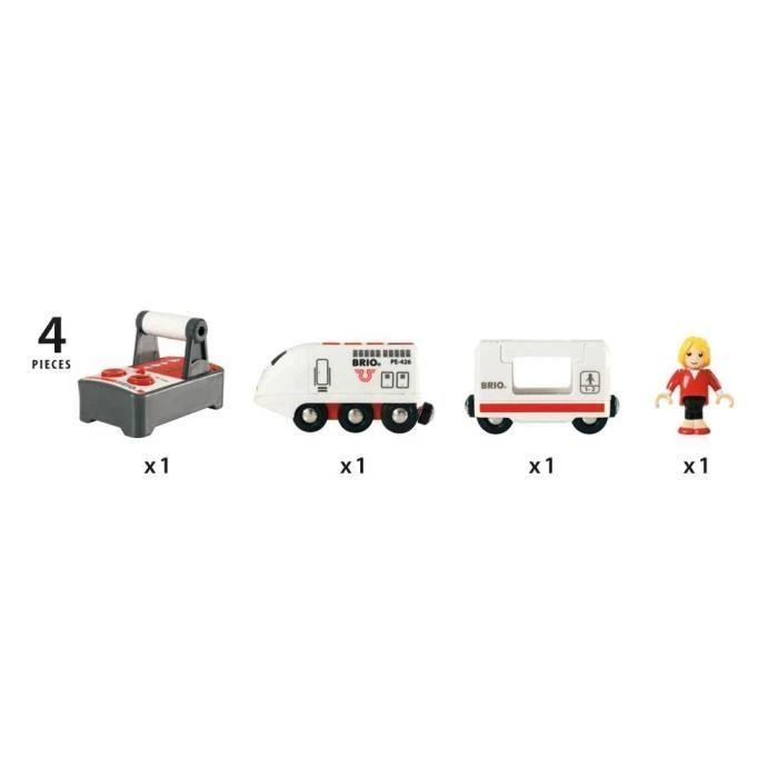 Ravensburger BRIO RAILWAY RC Valdomas kelionių traukinys, 33510