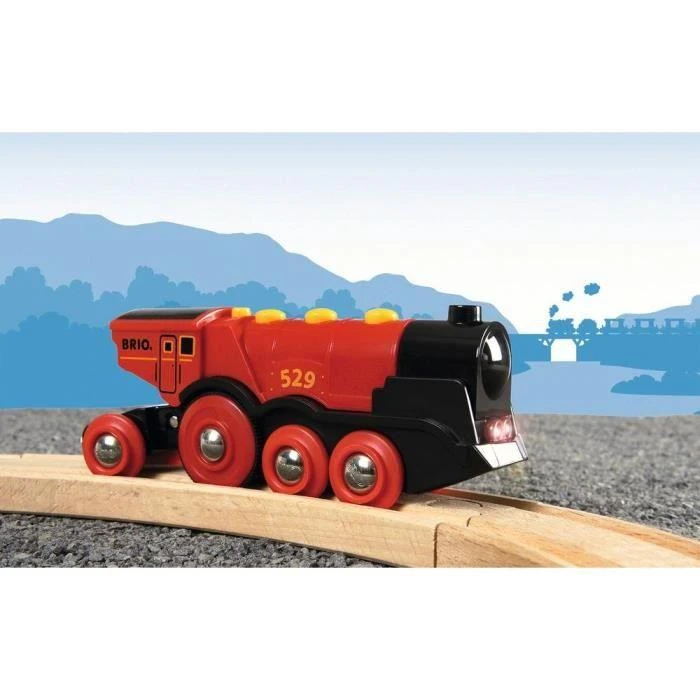 Ravensburger Brio geležinkelis BRIO garvežys Mighty Raudona, raudonas, 33592 (Atnaujinta)