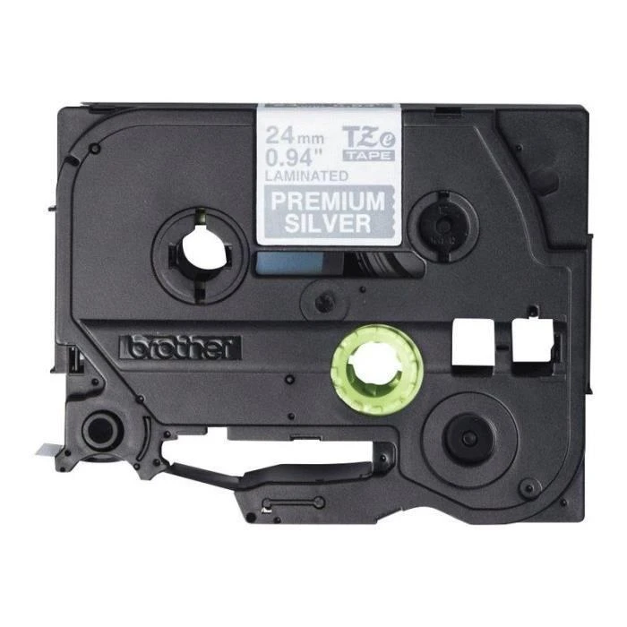 BROTHER TZE-PR955 24 Baltas ON Sidabrinis TAPE