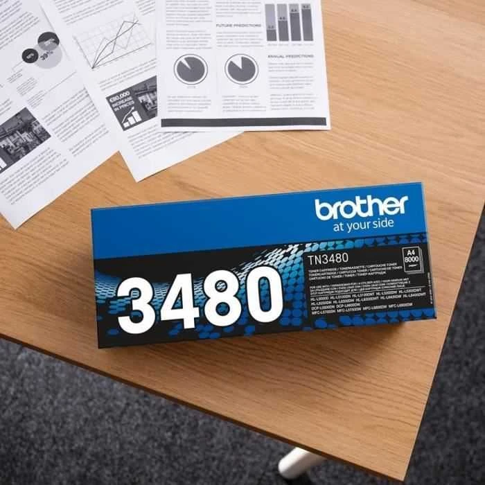 BROTHER TN-3480 TONERIS Juodas 8000P