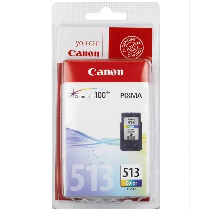 Trispalvis Canon CL-513 | Rašalo kasetė | Žydra, purpurinė, geltona