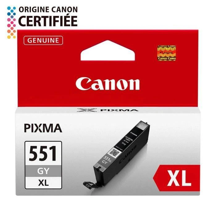 CANON 1LB CLI-551XLGY rašalo kasetė pilkas didelės talpos 3.350 puslapių 1 pak. XL