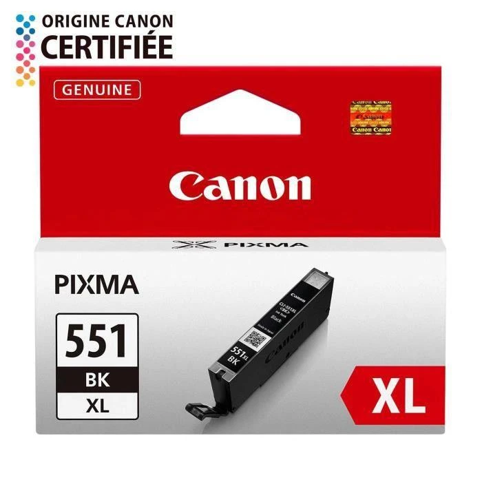 CANON 1LB CLI-551XLBK rašalo kasetė juodas didelės talpos 11ml 4,425 puslapiai 1 pak. XL