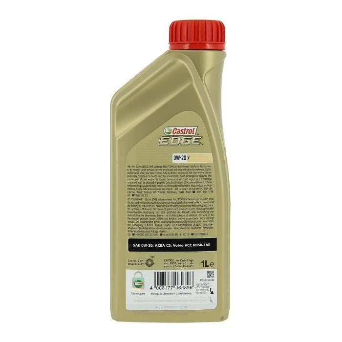 Castrol Alyva Edge Titanium 0W/20 sintetinė varikliams 1L