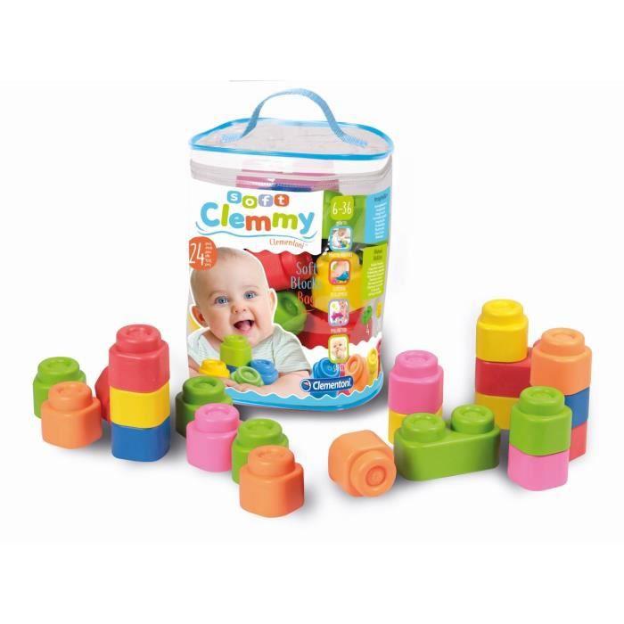 Clementoni CLEMMY kaladėlės Soft Bag 24 vnt,14889