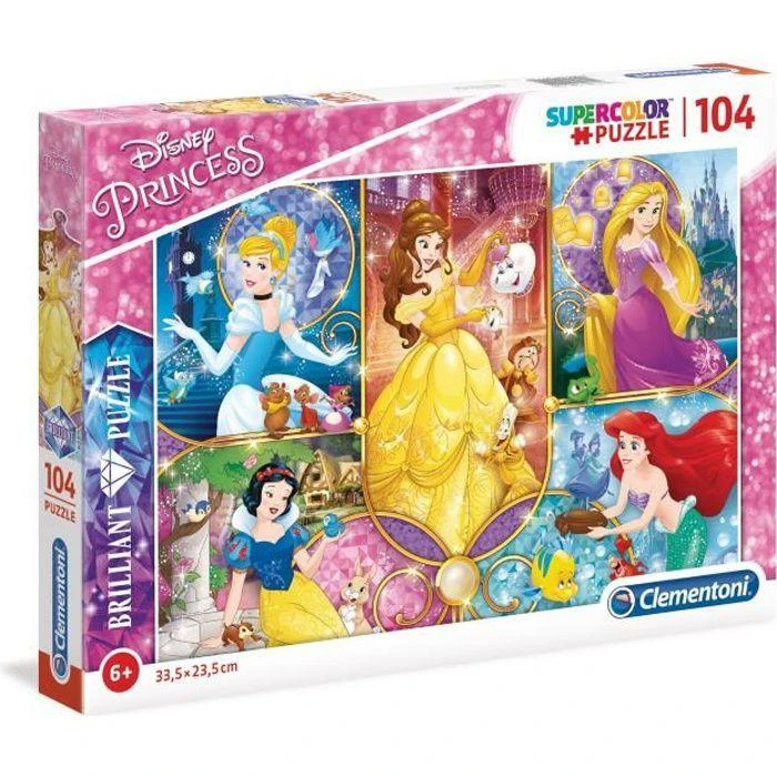 Clementoni Dėlionė 104 vnt. - Disney princesės