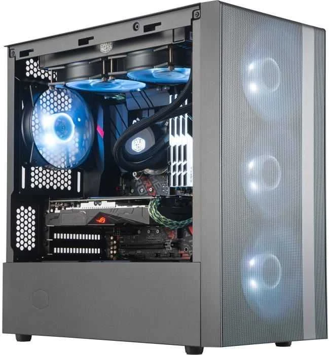 Cooler Master MasterBox NR400 be ODD MCB-NR400-KGNN-S00 Juodas, Micro ATX, Mini ITX, Maitinimo blokas Komplektuojamas Ne