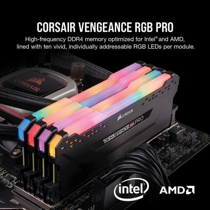 RAM CORSAIR Vengeance RGB PRO 32GB DDR4 3200MHz Unbuffered 16-20