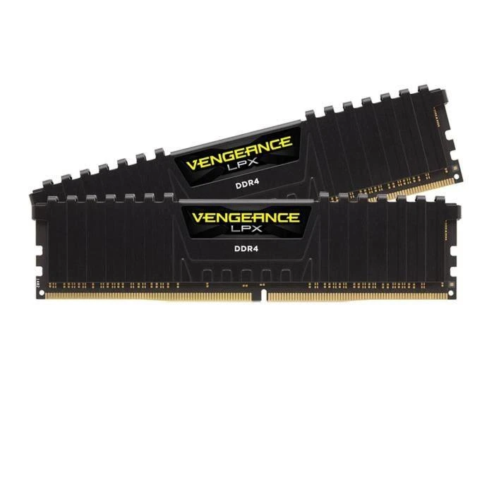 RAM CORSAIR DDR4 3600MHz 32GB 2x288 DIMM Unbuffered 18-22-22-42 Vengeance LPX juodas Šilumos skirstytuvas 1.35V XMP 2.0 skirtas AMD Ryzen