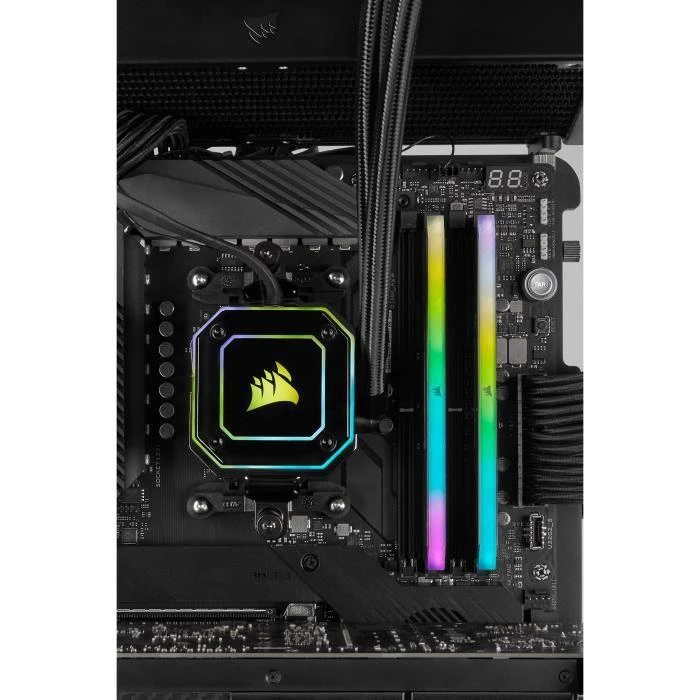 RAM Corsair Vengeance RGB RT atmintis, DDR4, 16 GB, 3200MHz, CL16 (CMN16GX4M2Z3200C16)