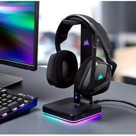 Ausinių stovas Corsair ST100 RGB Premium su 7.1 Erviniu Garsu