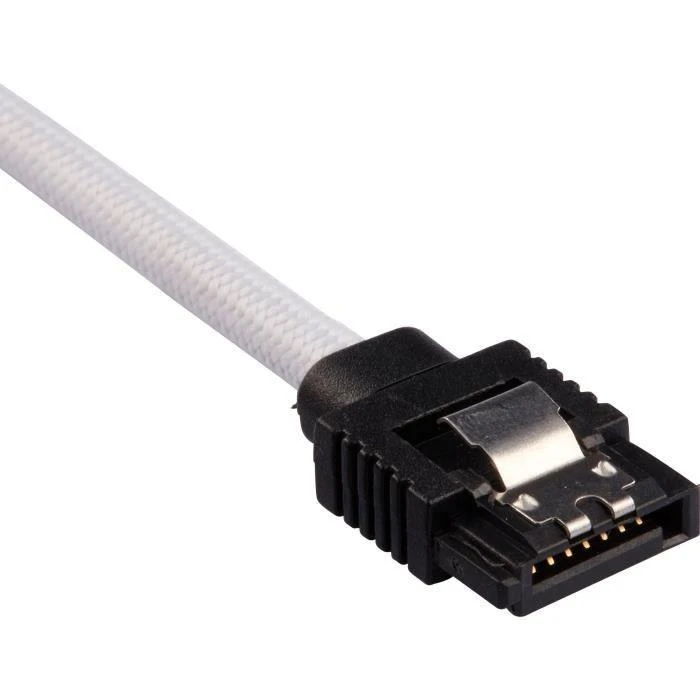 „Corsair Premium SATA“ kabelis su įdėklu, baltas 60 cm, 2 vnt. pakuotėje