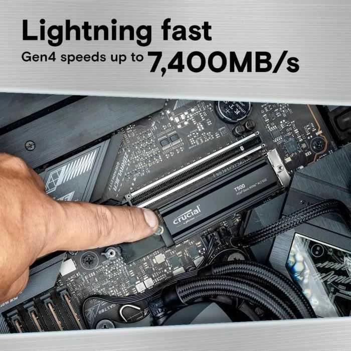 Crucial T500 M.2 PCI-e 4.0 NVMe 1TB aušintuvas