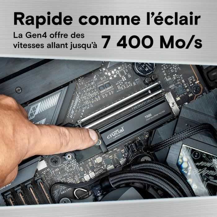 Crucial T500 M.2 PCI-e 4.0 NVMe 2TB aušintuvas