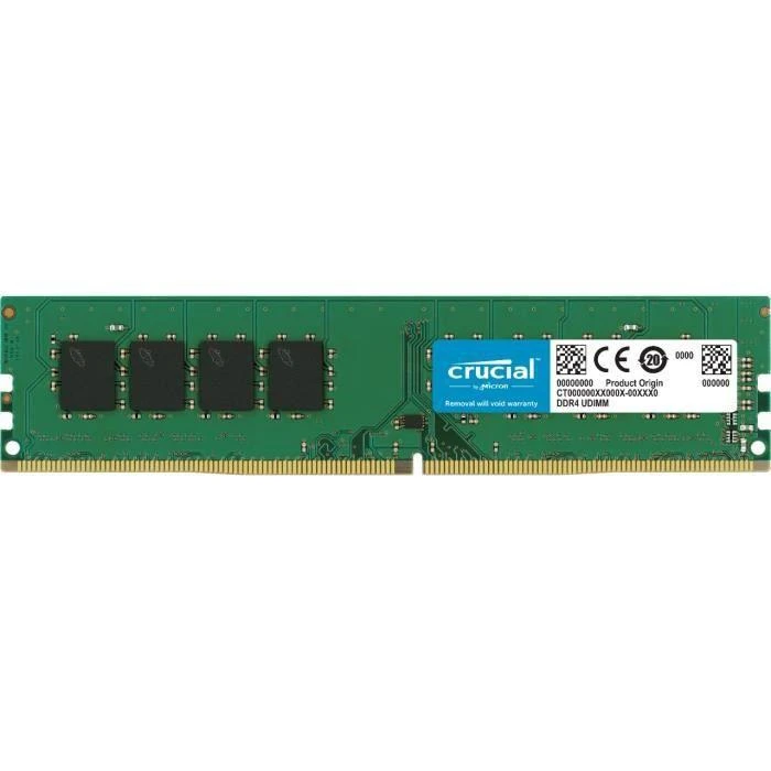 RAM „Crucial“ 16 GB, DDR4, 2400 MHz, asmeninis/serveris, registracijos Nr., ECC Nr.